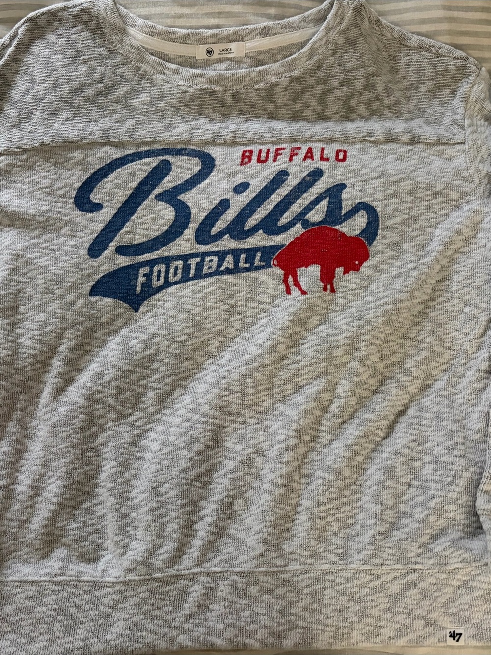 Buffalo Bills Gray Crewneck Sweater
